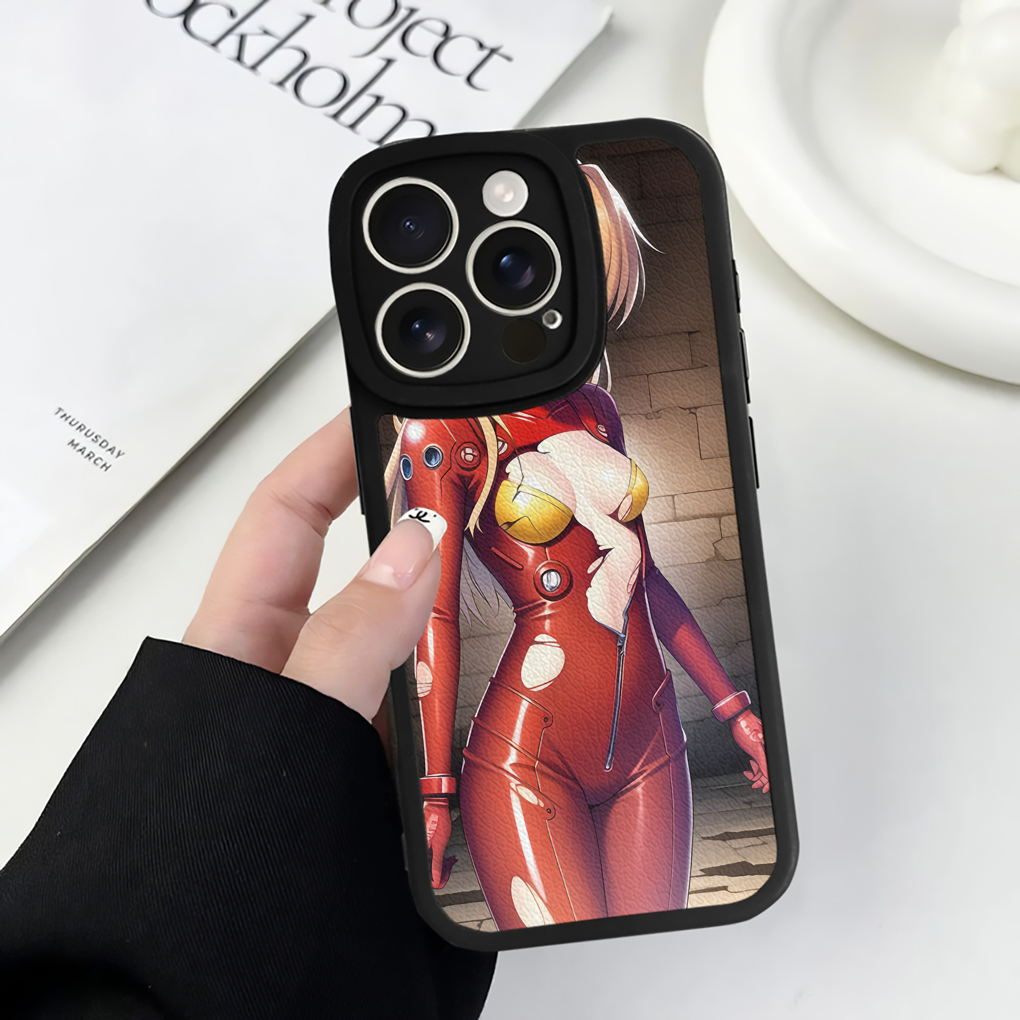 （画像用） EVA 新世紀エヴァンゲリオン 【iPhone 16シリーズ対応】シリコンスマホケース（レザー調） 材質：シリコン